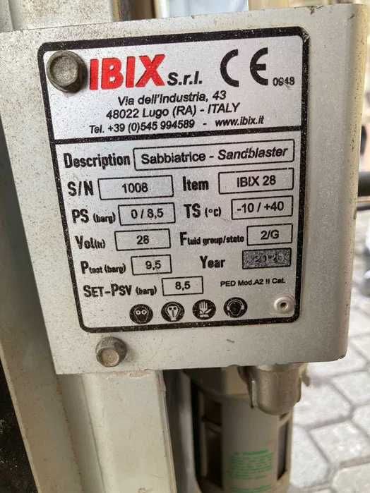 Piaskarka, Sodowarka IBIX 28 H2O