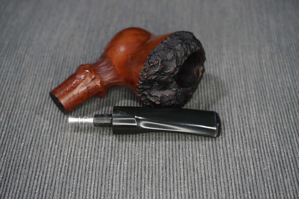 Conj. Cachimbo « fleuron » T.POLINSKI, hand made, em urze (Polonha)