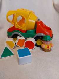 Auto betoniarka z klockami interaktywna zabawka