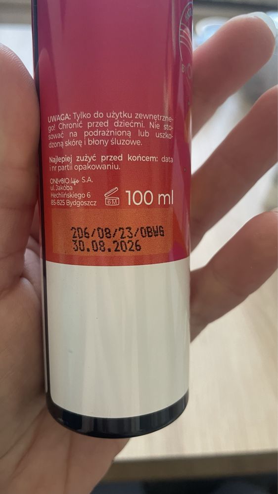 Onlybio wcierka booster intwnsywnie pobudzajaca imbir pomarancza