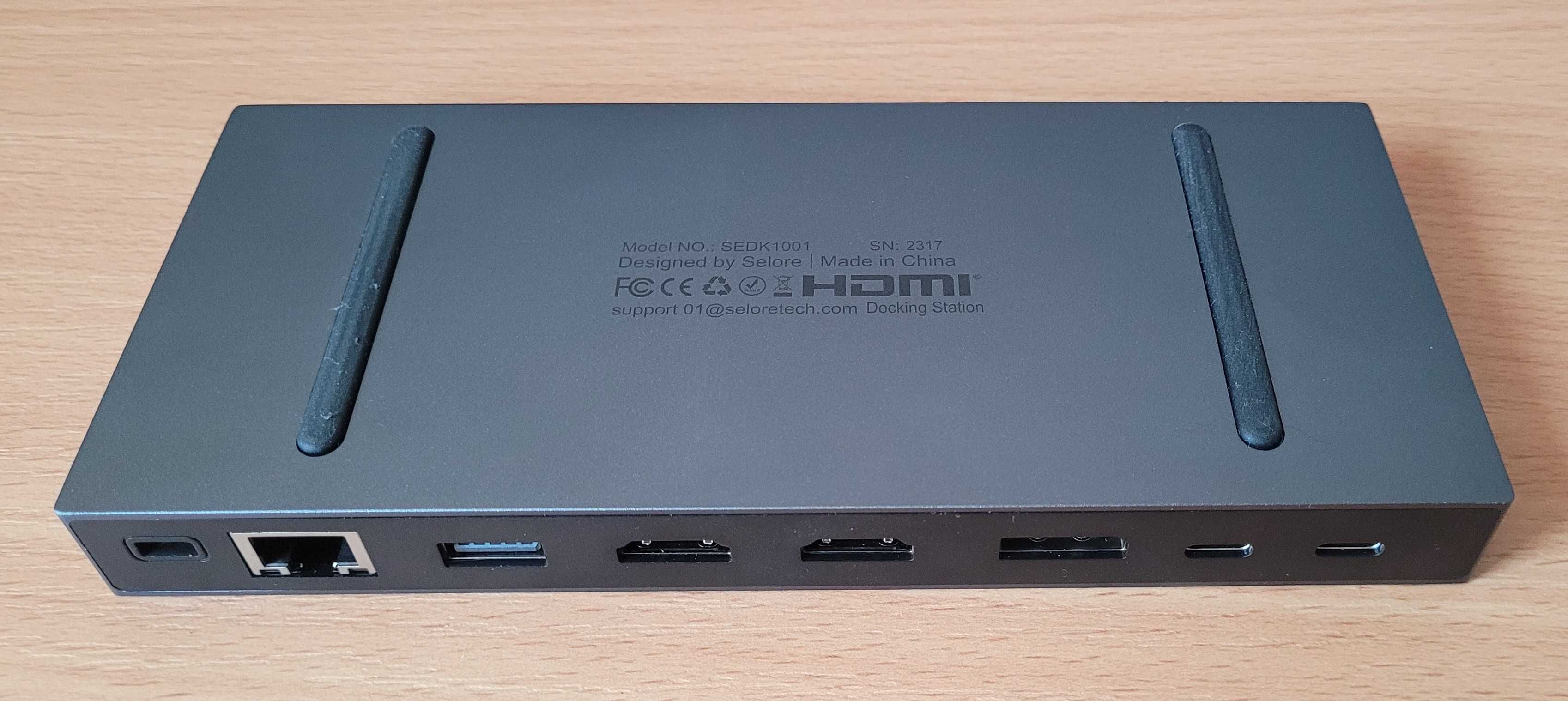 Stacja dokująca USB C 15 w 1 z zasilaczem 65W Samsung DEX