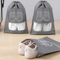 Сумка- мешок для хранения обуви с затяжкой (водонепроницаемая)