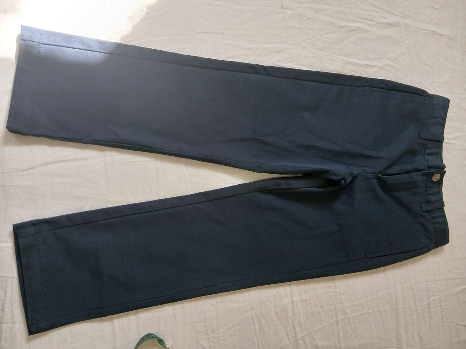 Штани шкільні джинсового крою на хлопчика 7-8 р