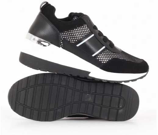 Damskie buty sportowe SNEAKERSY CZARNE Rozmiar 36-40