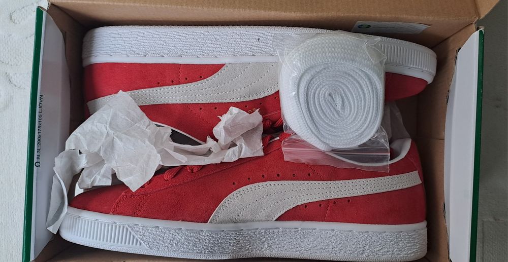 Puma suede clássico vermelho