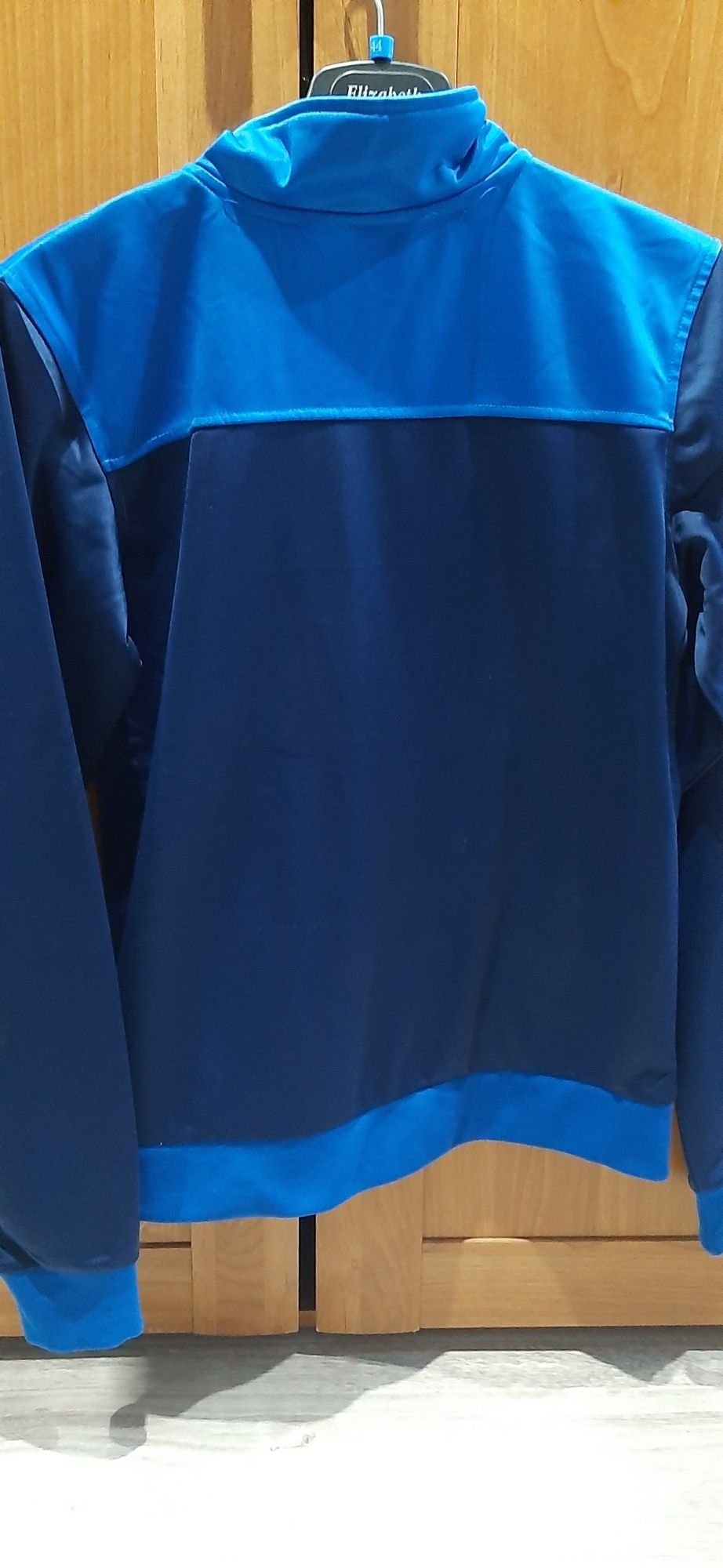 Granatowo niebieska bluza na suwak 158/164