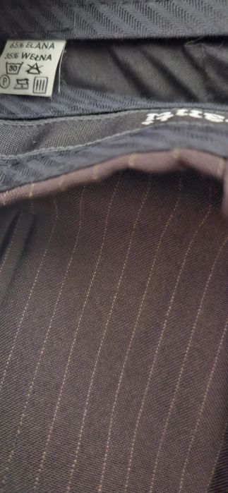 Garnitur Garanti,marynarka, spodnie,  koszula, krawat, r.M, wzrost 176