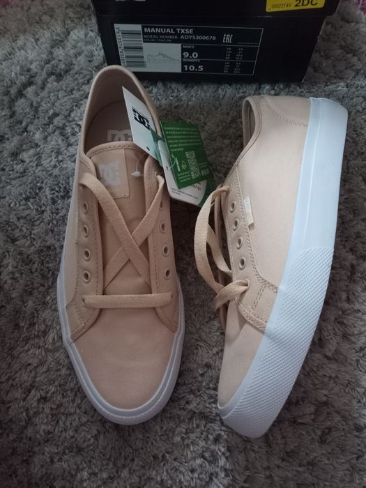 Niskie trampki DC 42 wkładka ok 27 cm sznurowane buty skateboard vegan