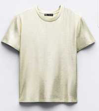 T-shirt dourada ZARA - Nova com etiqueta