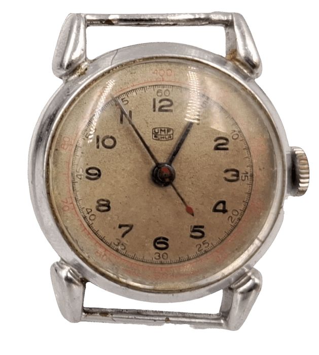 Stary zegarek mechaniczny kolekcjonerski uszkodzony UMF Ruhla