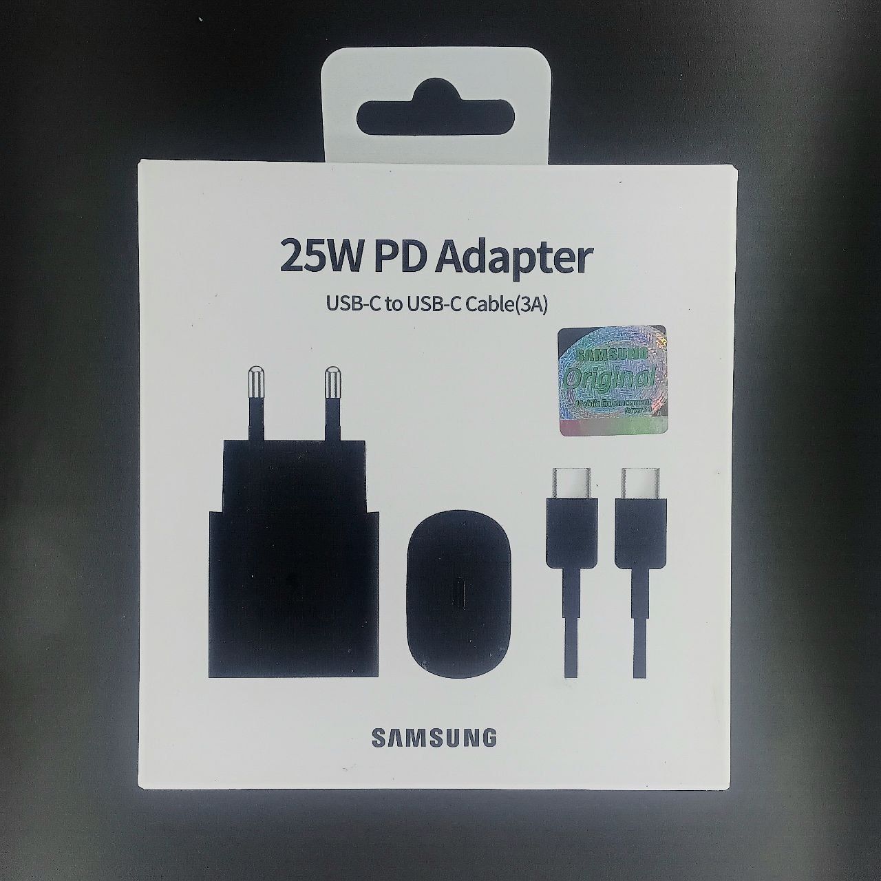 Зарядний пристрій Samsung 25W Type-C + кабель в комплекті