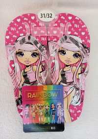 Klapki, japonki Rainbow High  r. 31 (nowe)