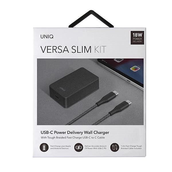 Ładowarka sieciowa Uniq Versa Slim Lithos Collective Usb-c Pd 18w + ka