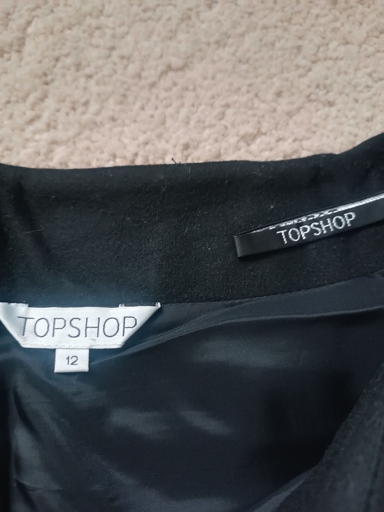 Wełniana oryginalna spódnica Topshop 12 L