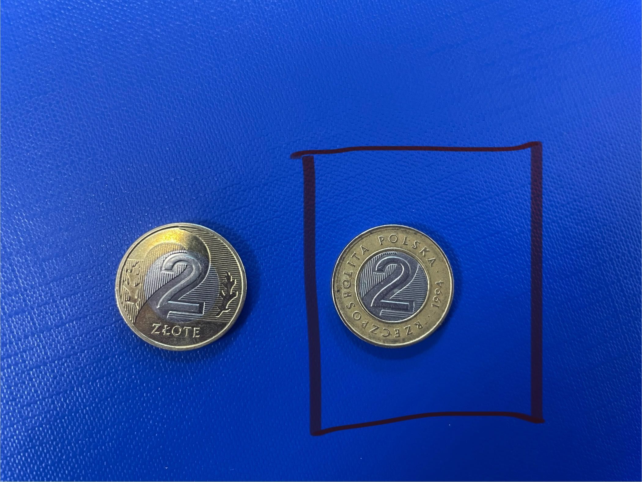 Destrukt moneta 2 zł 1994 rok (200zł)