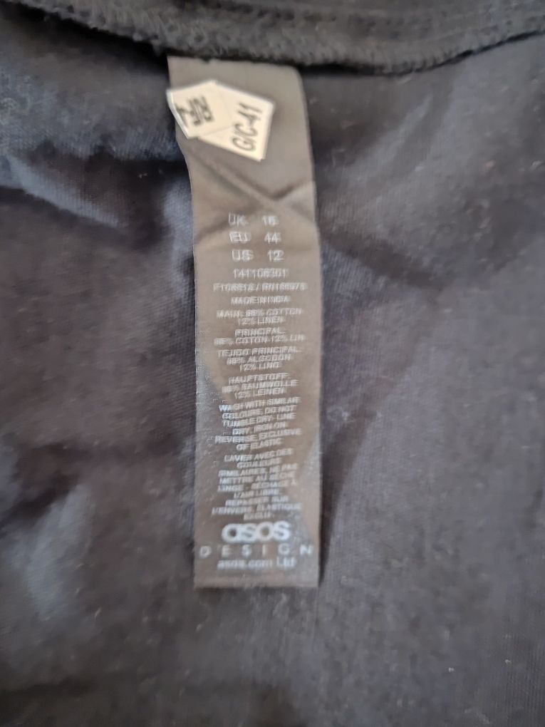 Piękna sukienka bawełna/len firmy Asos rozmiar 44