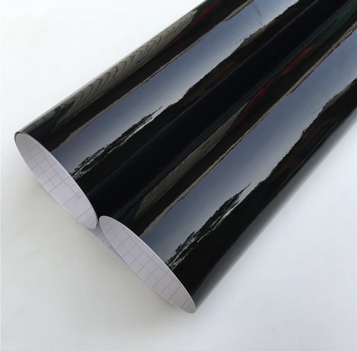 Вінілова плівка чорний глянець панорама.