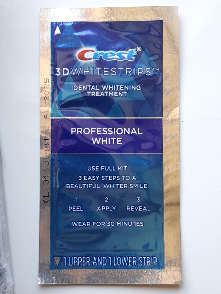 Відбілюючі полоски Crest 3D White Professional White Bright BONUS 12Lv