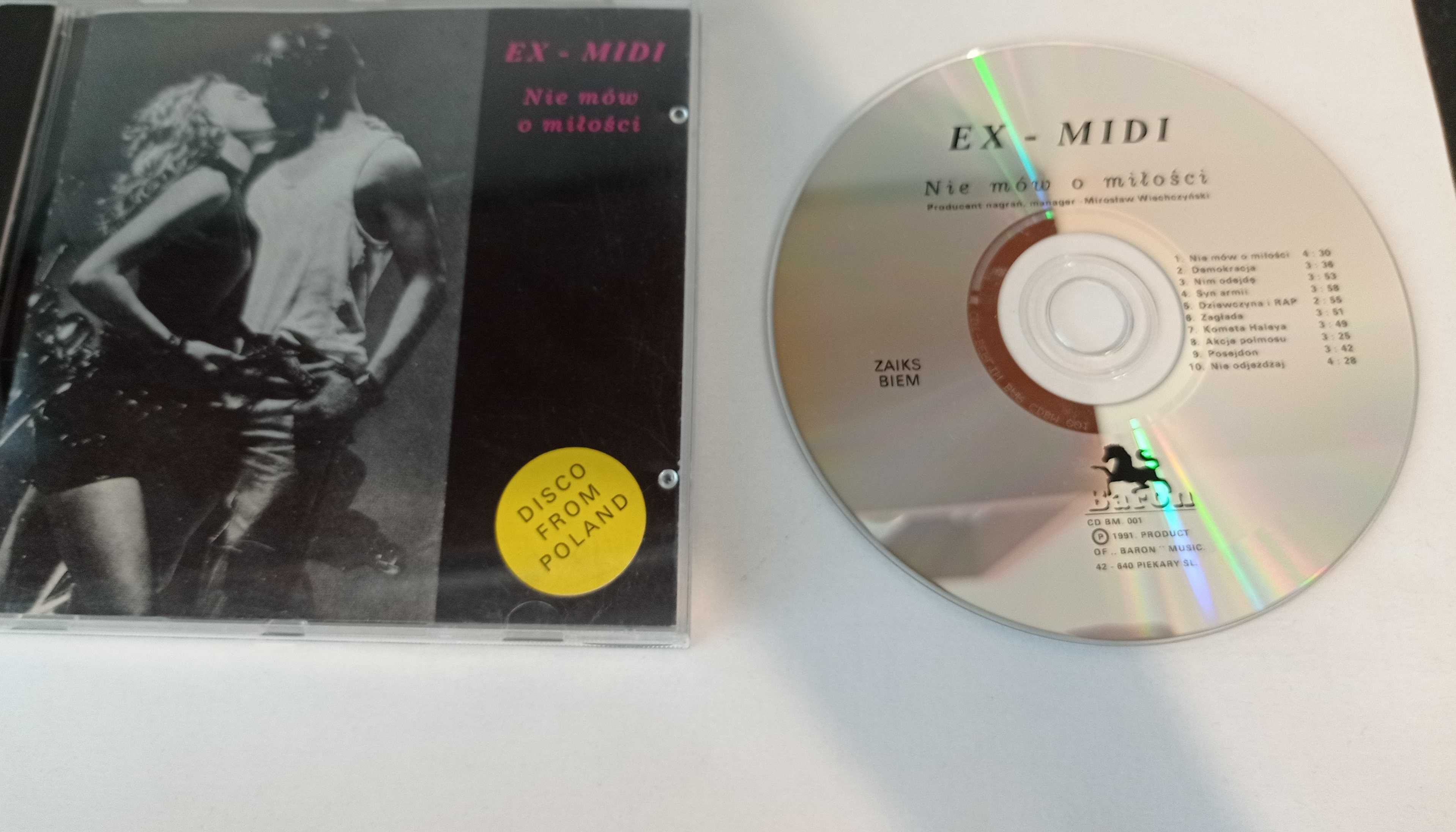 Ex Midi - Nie mów o miłości (1991 - Baron CD BM. 001)