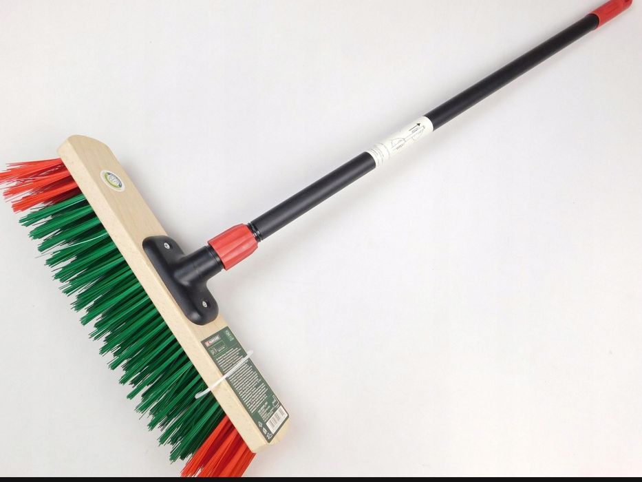 Szczotka miotła gospodarcza z kijem teleskopowym