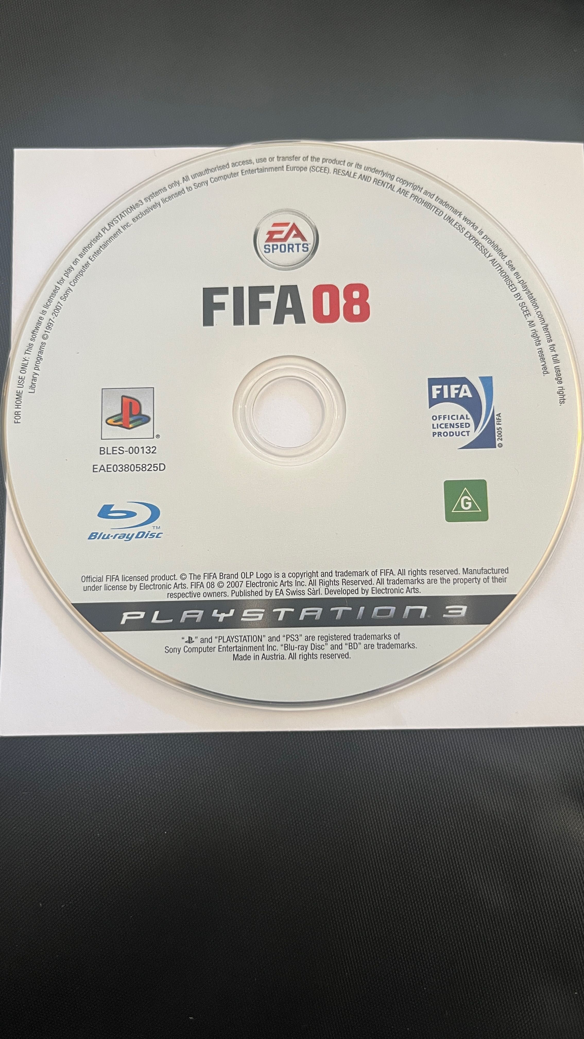 FIFA 08 – PS3 (Disco Original)