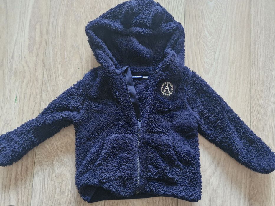 Ciepła bluza granatowa 80-86