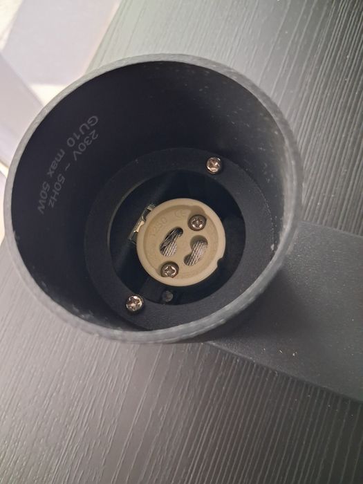 Lampa sufitowa Czarna Podwójna NOWOCZESNA