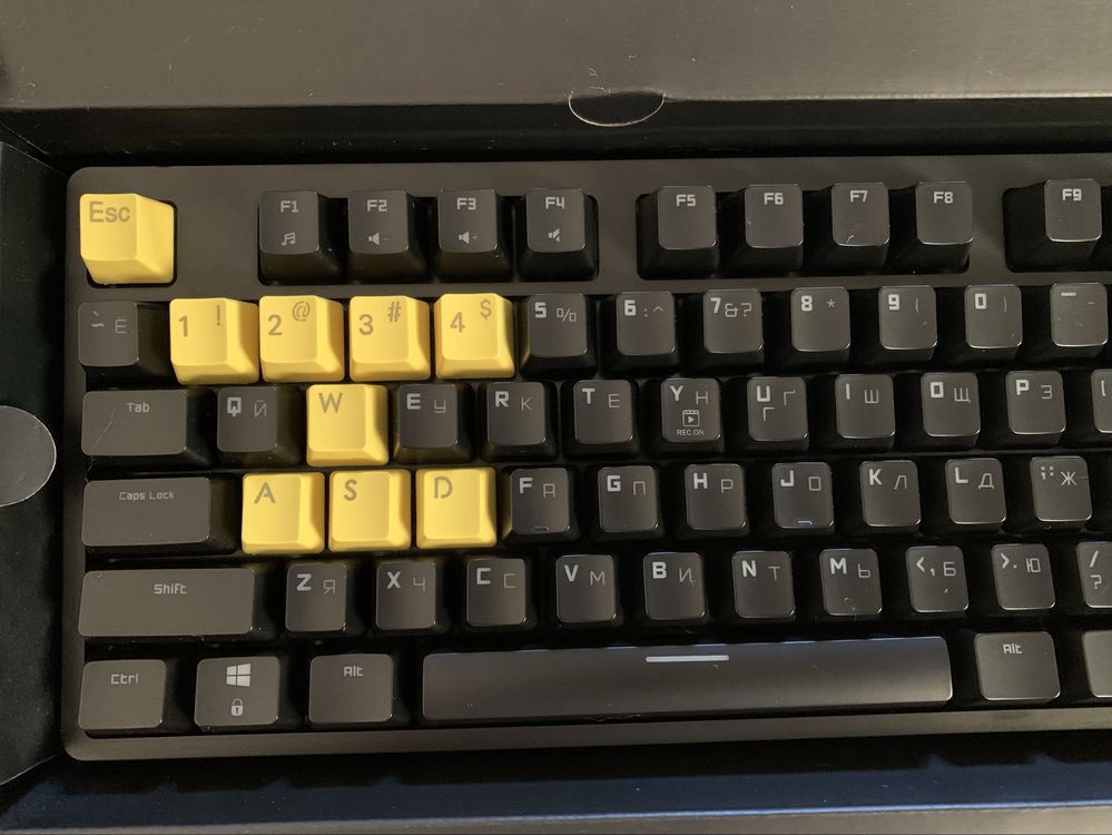 Клавіатура Rockfall Mechanical Hator RGB
