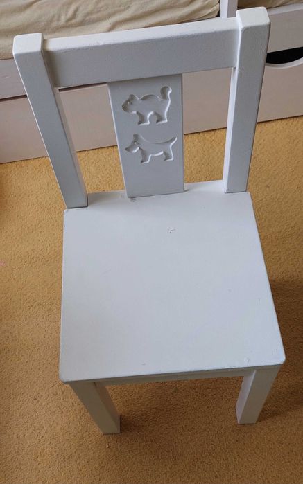 Krzesełko krzesło drewniane Ikea dziecięce