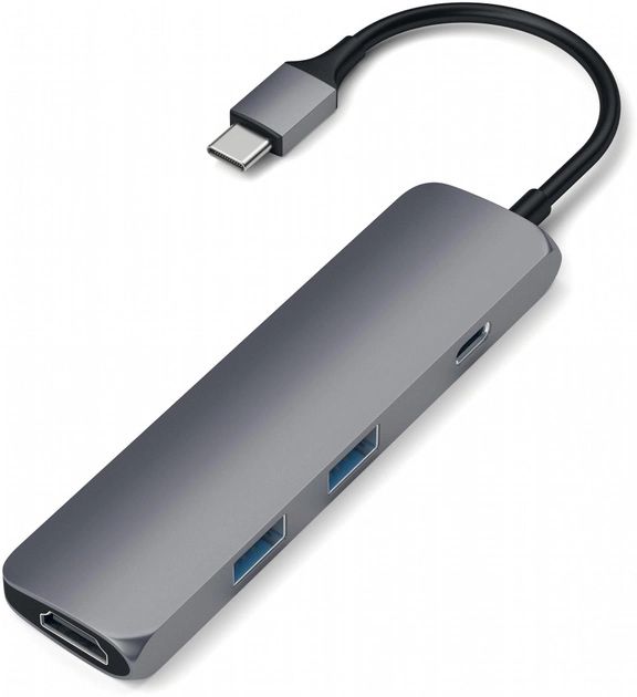 USB-хаб Satechi Aluminum Type-C Slim 4K Space Gray