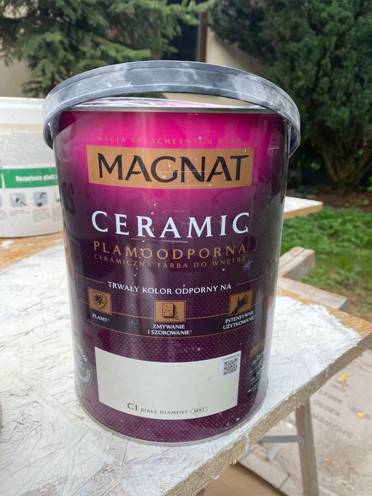 Farba magnat ceramiczna c1 biały diament 5l