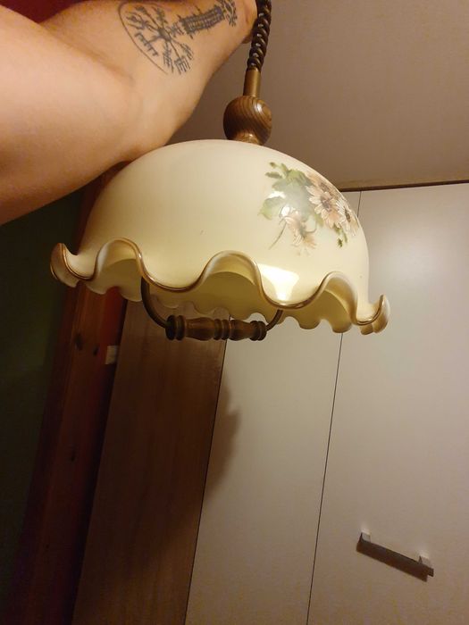 Antyczny stary zabytkowy żyrandol PRL