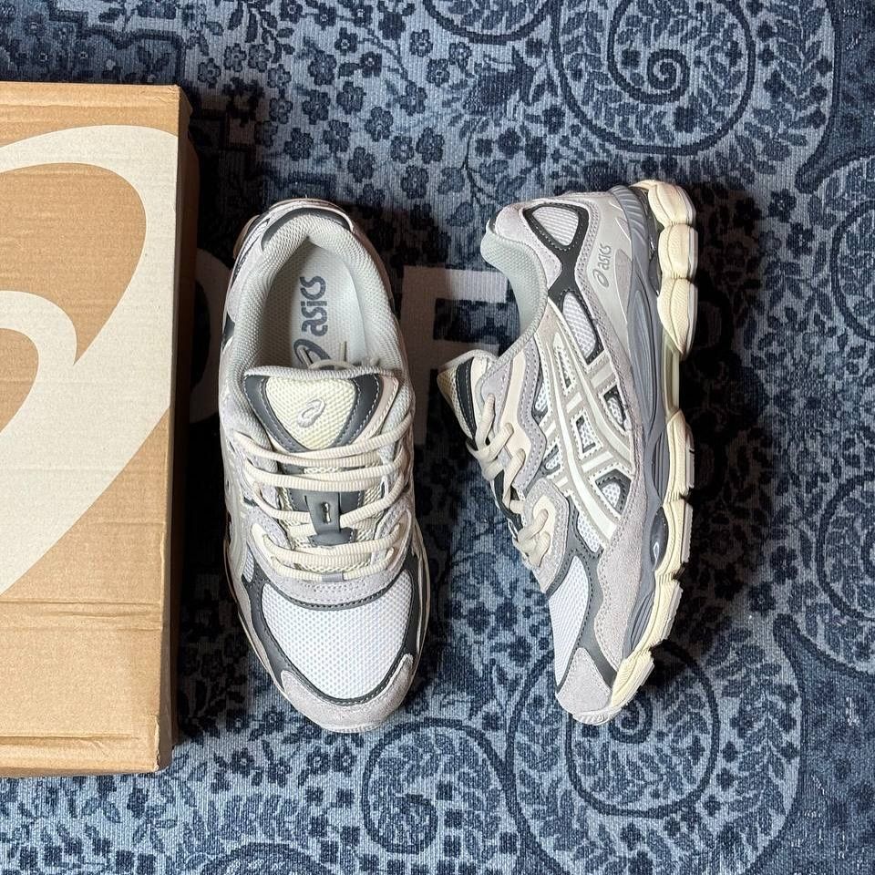 Кросівки Asics Gel NYC Cream Oyster Grey Асікс Сірі