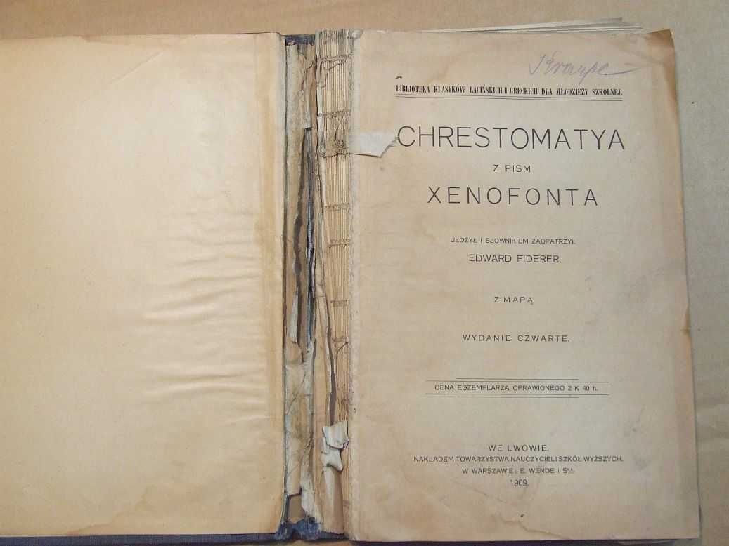 Chrestomatya z pism Xenofonta greka dla młodzierzy szkolnej 1909
