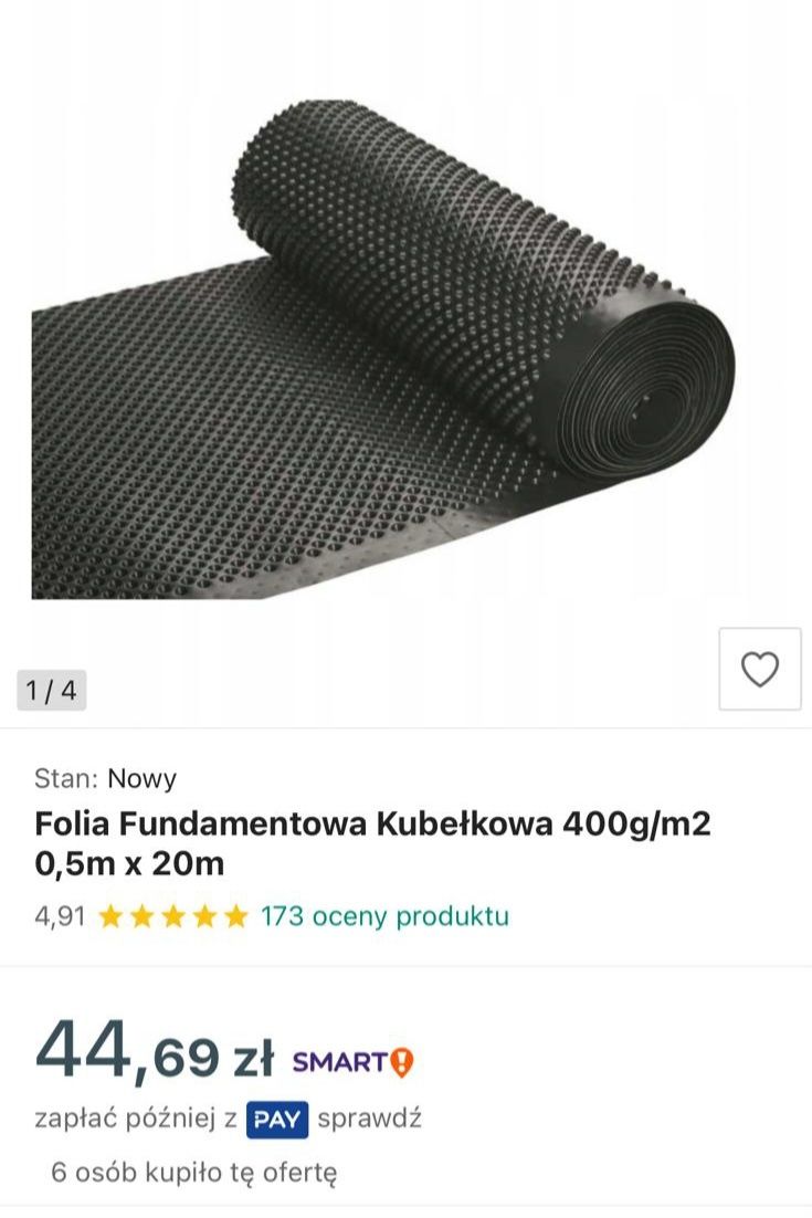 Folia kubełkowa 400 g/m2