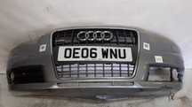 + ZDERZAK PRZÓD PRZEDNI AUDI A6 C6 S LINE LY7G SZARY SPRYSKIWACZE LAMP XENON HALOGENY