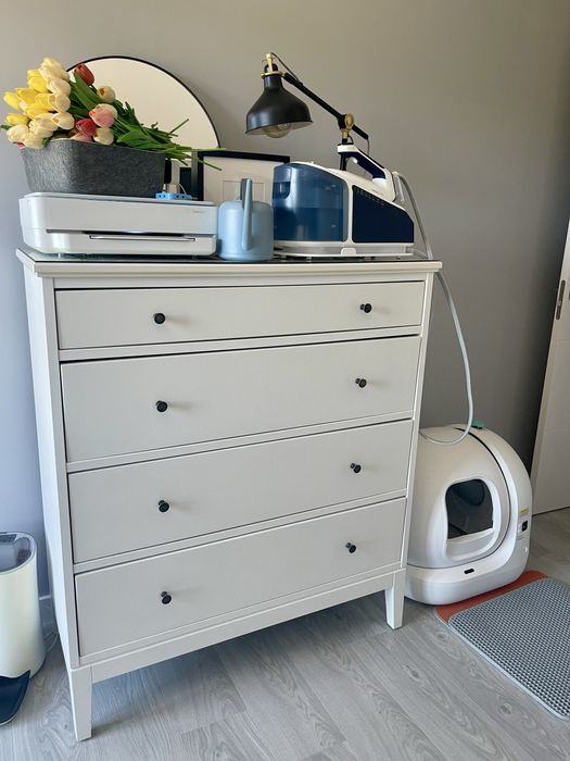 Ikea: Cómoda com 4 gavetas, branca | 104x118cm