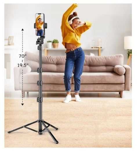 JOILCAN Statyw stojak do telefonu 177.8 cm z pilotem iOS / Android