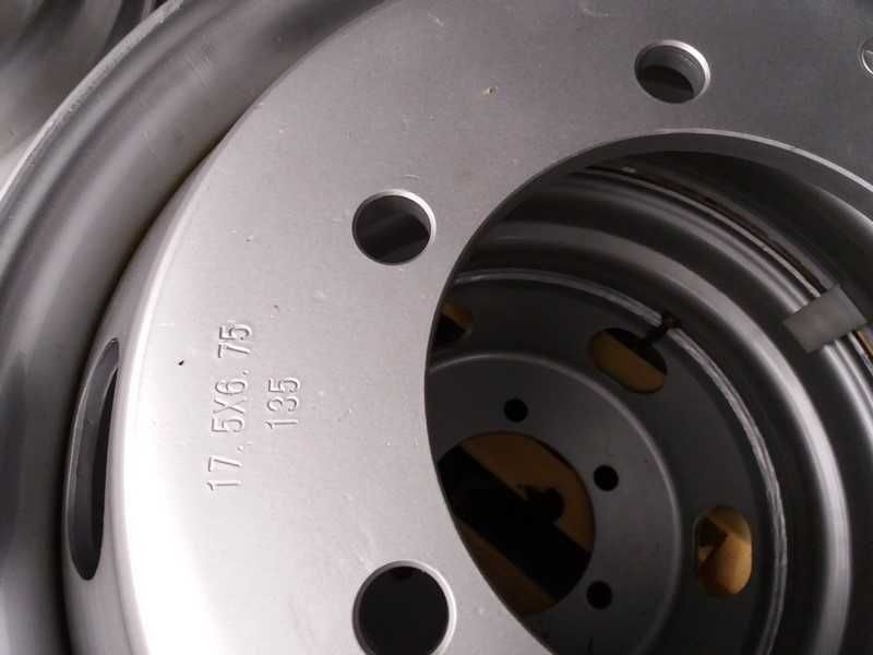 Nowe Felgi 6,75x17,5 ET135 6,75-17,5 6 otworów 6x205  C.Brutto