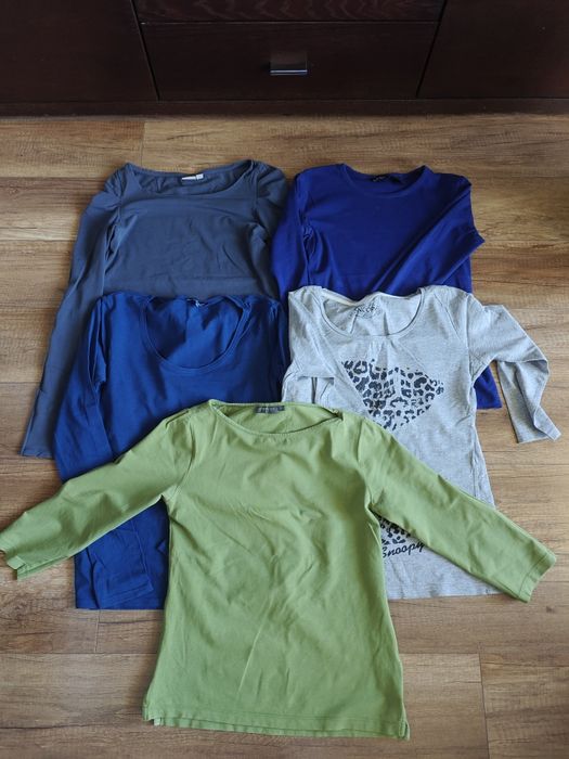 Pięć bluzek damskich/t-shirtów z długim rękawem, M, Mango, Greenpoint