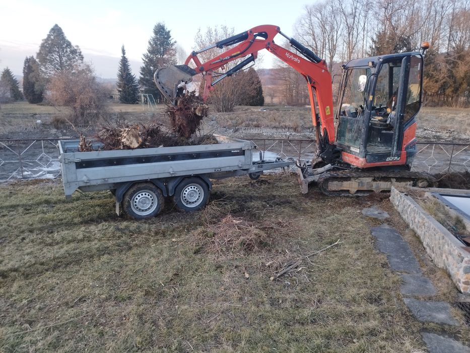 Minikoparka 2.7t Młot Wiertnica 30cm  Wywrotka 4T  Chwytak