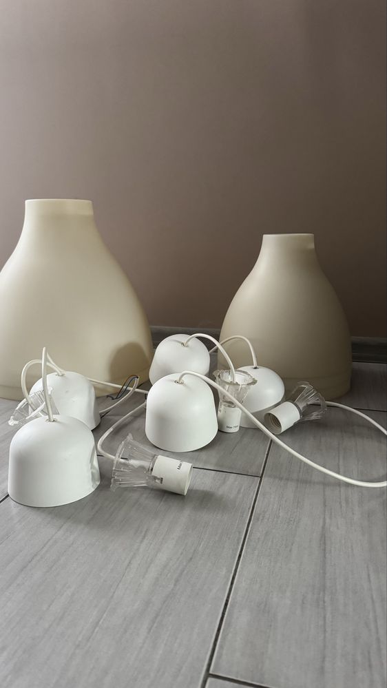 Białe Lampy wiszące ikea