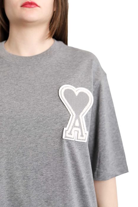 Футболка AMI Paris Exclusive Ami De Coeur T-Shirt Grey