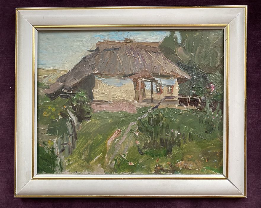 Картина ,,Сільське подвірʼяʼʼ 1966р.