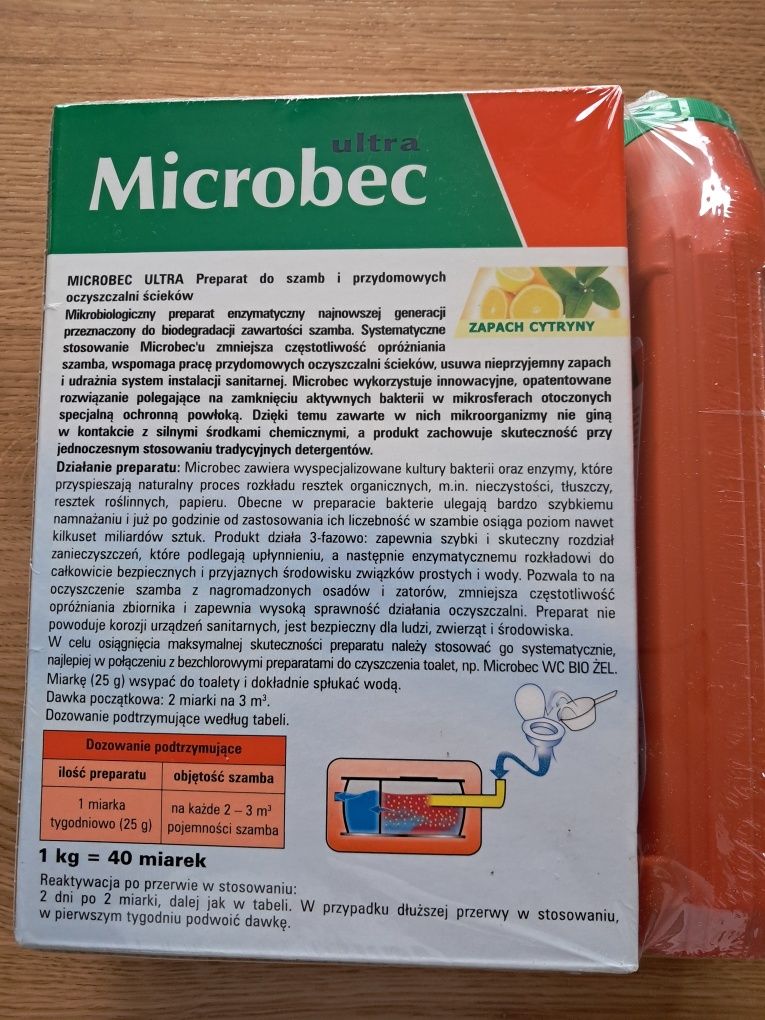 Microbec Preparat do szamb i przydomowych oczyszczalni ścieków + żel