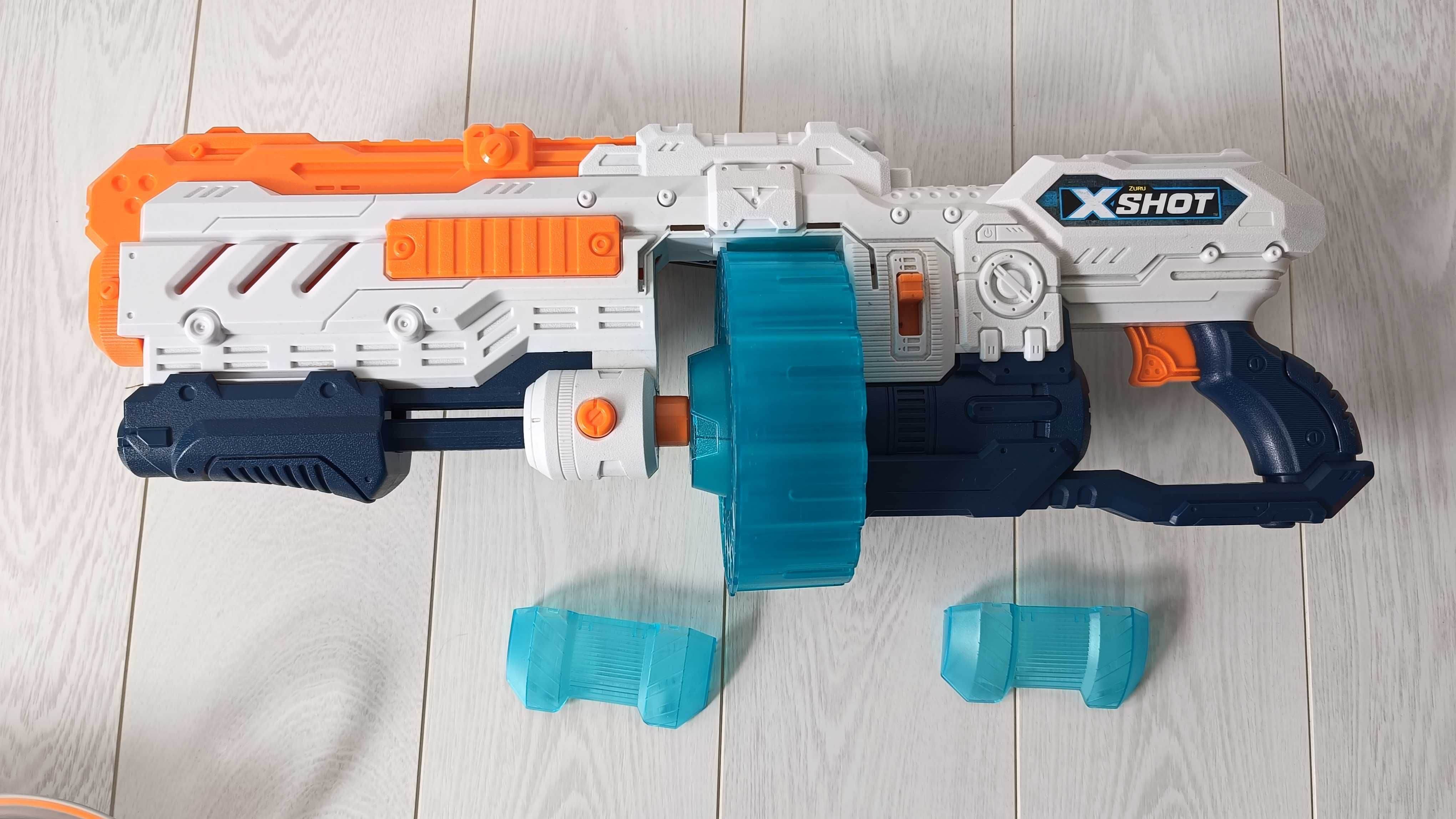 Wielki zestaw Nerf, karabiny, pistolet, strzelba, hełm
