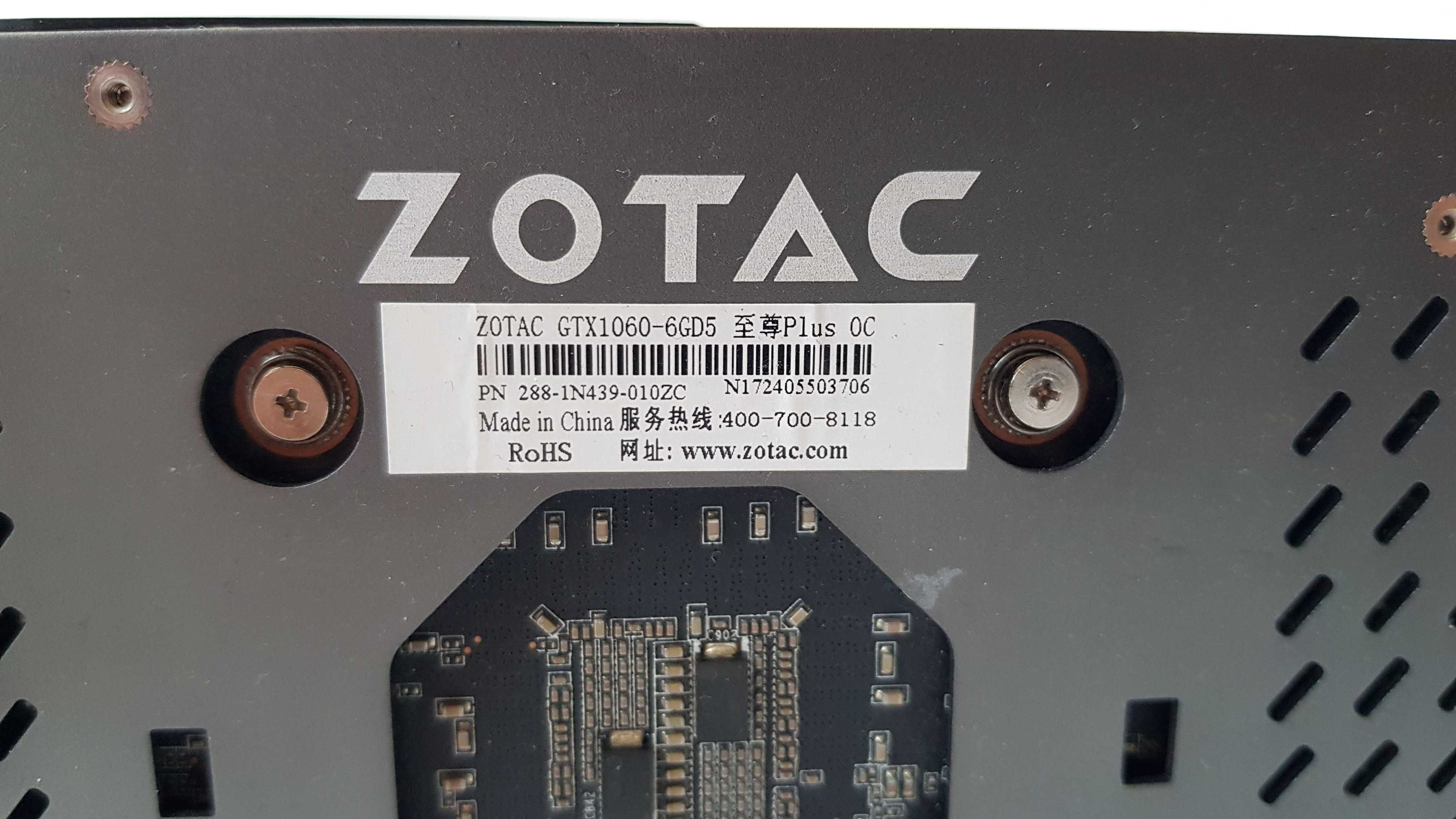 Видеокарта ZOTAC NVIDIA GeForce GTX1060 6GB