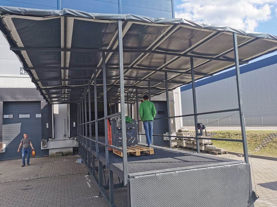 Stanowisko przeładunkowe,rozładunek,stacjonata,dok,podest,podwyższenie