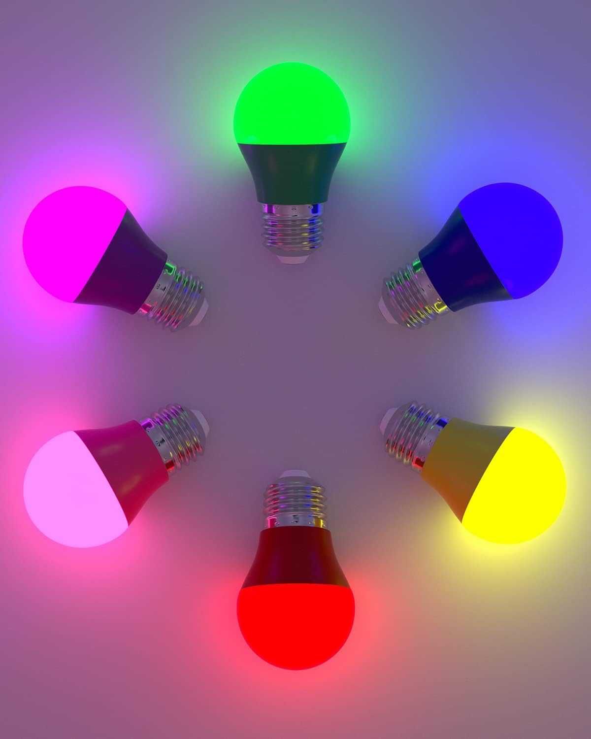 Żarówka LED LUTW E27 6 kolorów, odpowiednik 40 W-483