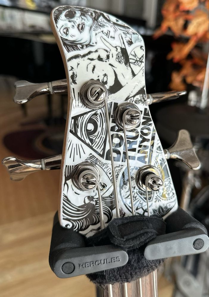 Baixo yamaha trbx bass custom unico personalizado tattoo stickers